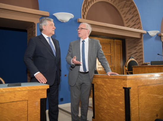 Kohtumine Euroopa Parlamendi presidendi Antonio Tajani ja Euroopa Parlamendi poliitiliste gruppide esindajatega